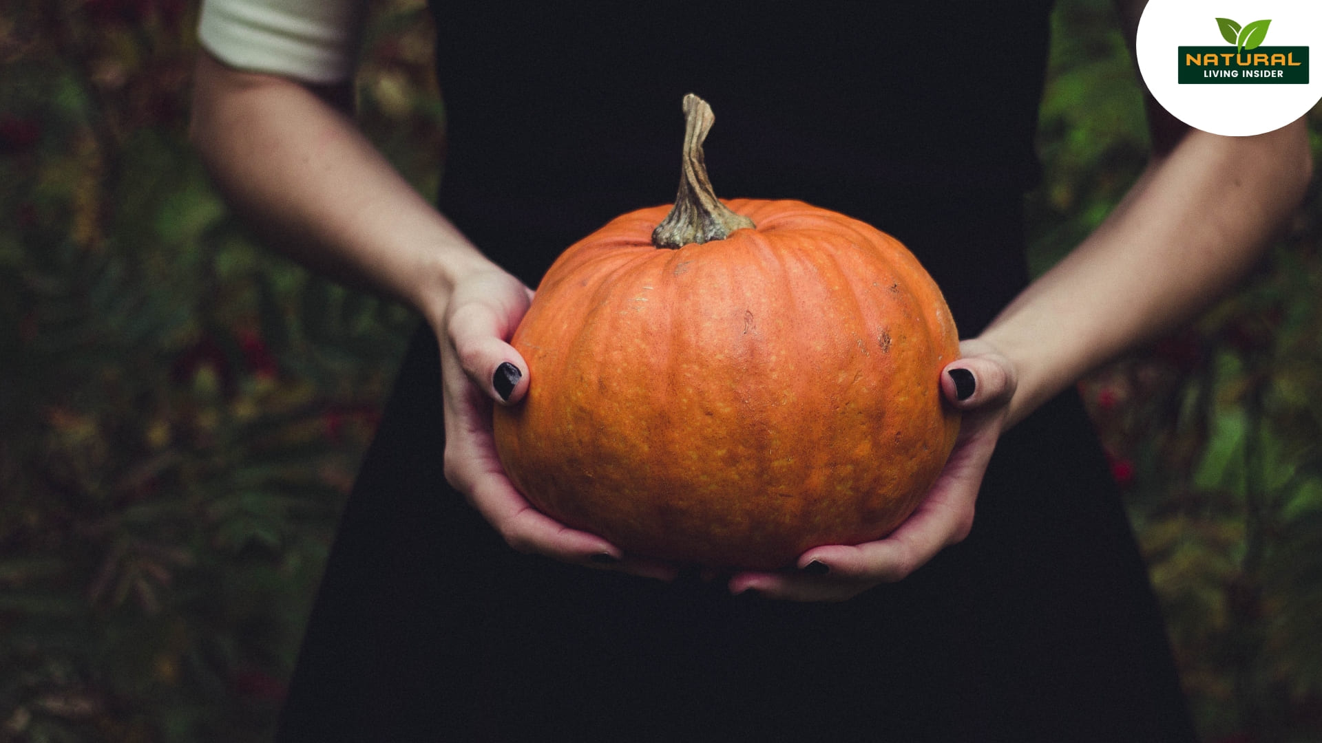 A person holds a vibrant pumpkin, symbolizing its health benefits as an underrated superfood.