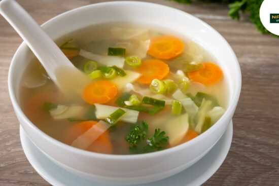 Morning Veggie Soup for Weight Loss on an Empty Stomach